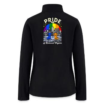 Pride of Richmond VA Dogs - Women’s Soft Shell Jacket - black - Back