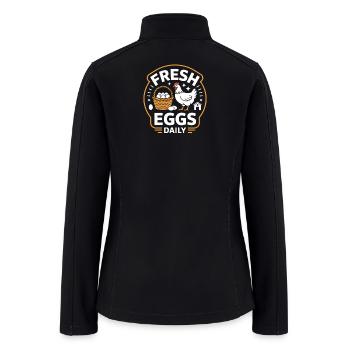 Fresh Eggs Daily Fresh Eggs Daily - Women’s Soft Shell Jacket - black - Back