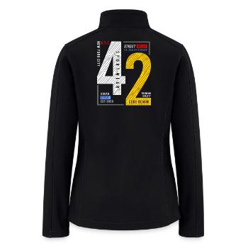 Neon 42 Streetwear Core Denim - Women’s Soft Shell Jacket - black - Back