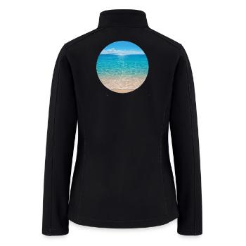  Beach  - Women’s Soft Shell Jacket - black - Back