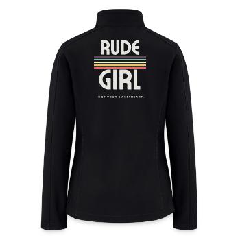 Rude Girl - Punk Aesthetic - Women’s Soft Shell Jacket - black - Back