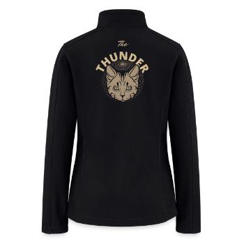 Solar Feline Emblem - Women’s Soft Shell Jacket - black - Back