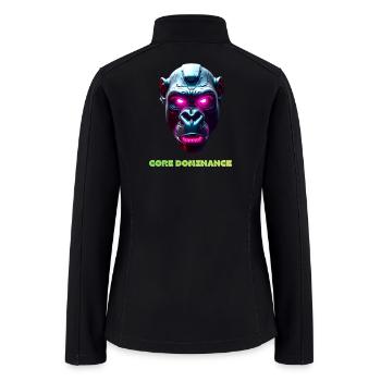 Cyber Gorilla: Core Dominance Edition - Women’s Soft Shell Jacket - black - Back