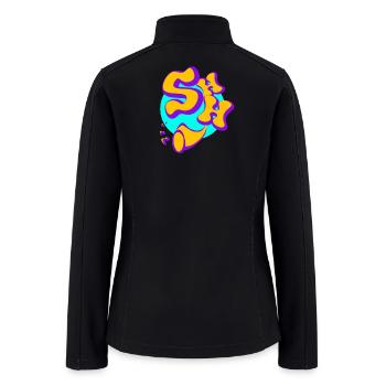 Funny Shh Quiet Please Retro Megaphone Sleep - Women’s Soft Shell Jacket - black - Back