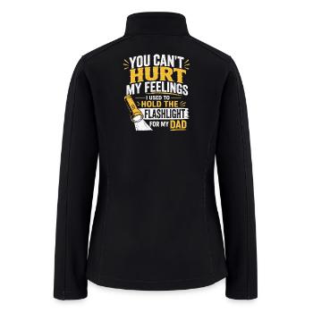 Funny sarcastic Mechanic Dad Garage Humor Quote - Women’s Soft Shell Jacket - black - Back