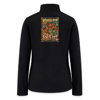 Kinda Fit Sorta Weightlifting - Women’s Soft Shell Jacket - black - Back