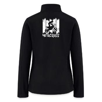 Motocross Retro - Women’s Soft Shell Jacket - black - Back