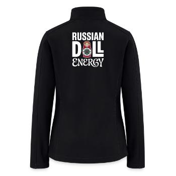 Russian Doll Energy Matryoshka Babushka - Women’s Soft Shell Jacket - black - Back