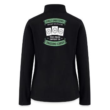 Trading Card Game Trading Cards - Women’s Soft Shell Jacket - black - Back