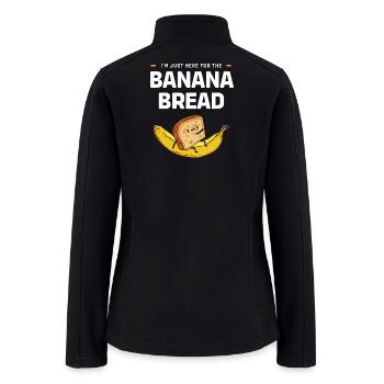 Banana Bread Breakfast Bread - Women’s Soft Shell Jacket - black - Back
