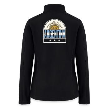 Argentina Suncrest Logo - Women’s Soft Shell Jacket - black - Back