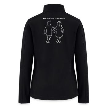 Funny Sarcastic Couple Love Humor Relationship Boy - Women’s Soft Shell Jacket - black - Back