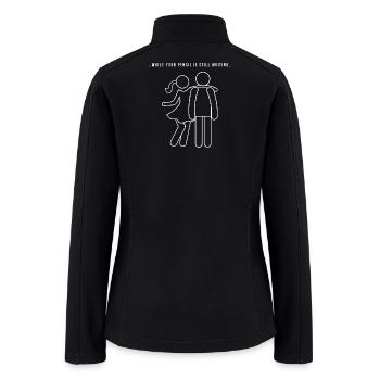Funny Sarcastic Couple Love Humor Relationship Boy - Women’s Soft Shell Jacket - black - Back