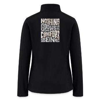 Out of Comfort Zone Typo - Women’s Soft Shell Jacket - black - Back