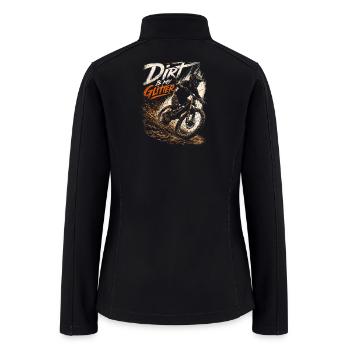 Dirt Bike Mud Rider Motocross Adventure Design - Women’s Soft Shell Jacket - black - Back