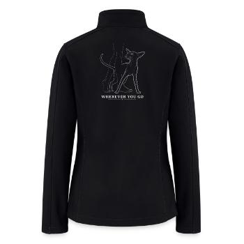 Peterbald Cat – Wherever You Go - Women’s Soft Shell Jacket - black - Back