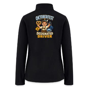 Oktoberfest Designated Driver Tee - Women’s Soft Shell Jacket - black - Back