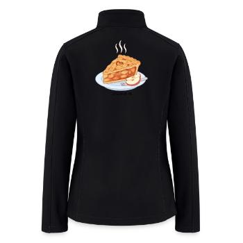 Cozy Apple Pie Slice - Women’s Soft Shell Jacket - black - Back