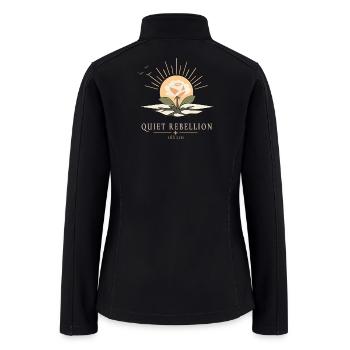 Quiet Rebellion - Women’s Soft Shell Jacket - black - Back