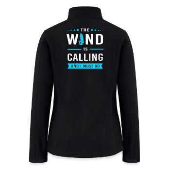 Windsurfing Beach Surfing - Women’s Soft Shell Jacket - black - Back