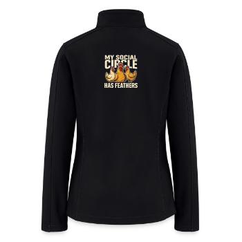 Chicken Mom Backyard Chicken Keeper - Women’s Soft Shell Jacket - black - Back