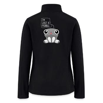 I'm Just a Pebble Funny Cute Pebble kids - Women’s Soft Shell Jacket - black - Back