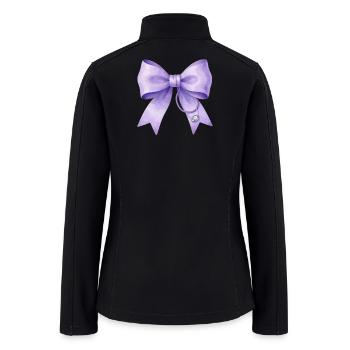 Cute Medical Ribbon Bow - Women’s Soft Shell Jacket - black - Back