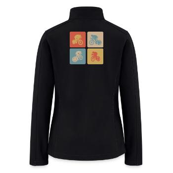 Cycling road bike design - Women’s Soft Shell Jacket - black - Back