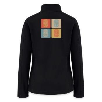Tiki Mask - Women’s Soft Shell Jacket - black - Back