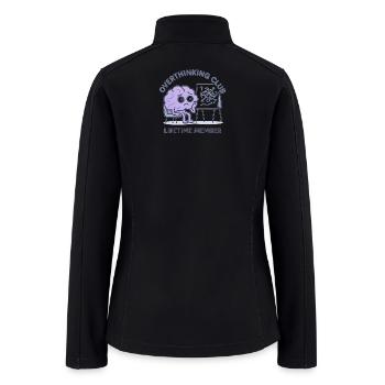 Overthinking Club Emotive Design - Women’s Soft Shell Jacket - black - Back