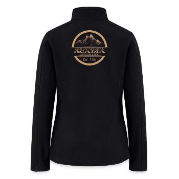 Cadillac Mountain Iconic Mountain Logo - Women’s Soft Shell Jacket - black - Back