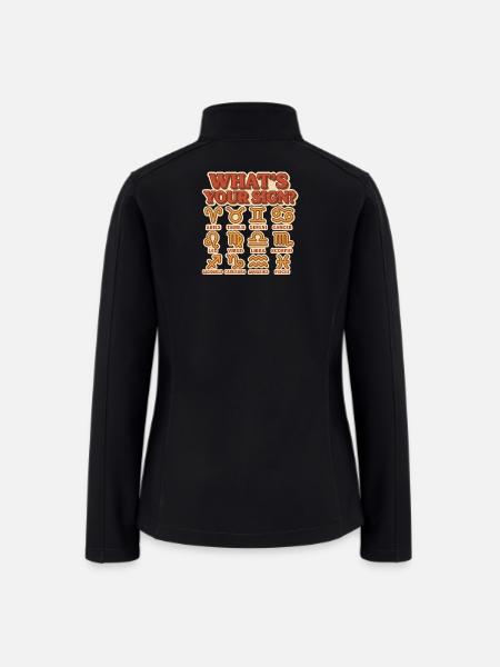 Zodiac Sign Mosaic - Women’s Soft Shell Jacket - black