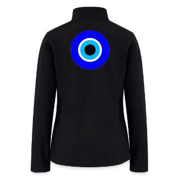 Evil eye protection - Women’s Soft Shell Jacket - black - Back