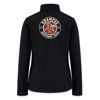Krampus Response Team Funny Cryptid Krampus - Women’s Soft Shell Jacket - black - Back