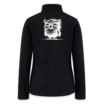 Owl I'm Not Grumpy, Just Sleepy - Women’s Soft Shell Jacket - black - Back