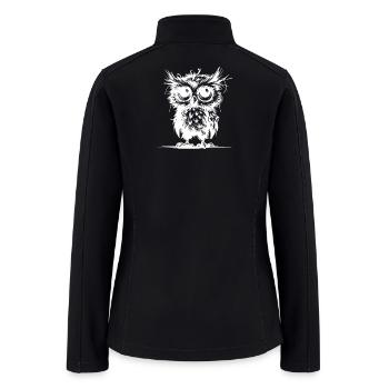 Tired Owls Guardians Of The Forest - Women’s Soft Shell Jacket - black - Back