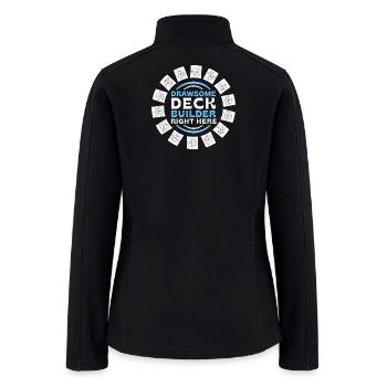 Trading Card Game Deck - Women’s Soft Shell Jacket - black - Back