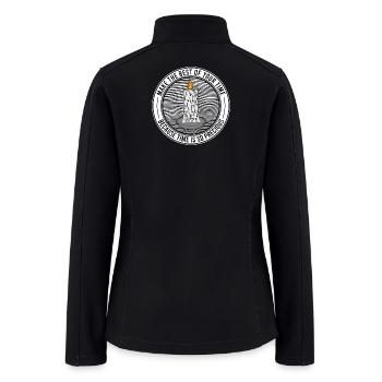 Candle of Time: Precious Moments Badge - Women’s Soft Shell Jacket - black - Back