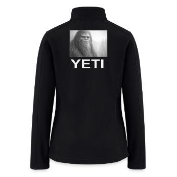 Yeti Portrait - Women’s Soft Shell Jacket - black - Back