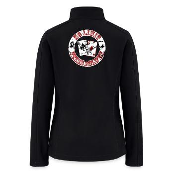 Poker Cards No Limit Texas Hold’em - Women’s Soft Shell Jacket - black - Back