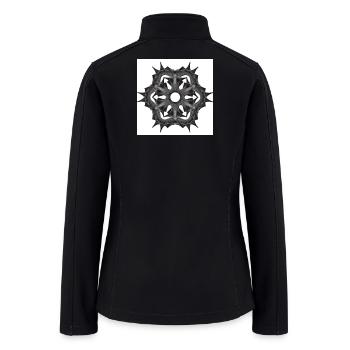 Midnight Mandala Ring - Women’s Soft Shell Jacket - black - Back