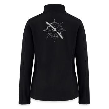Crown of Thorns Dagger – Gothic Symbol - Women’s Soft Shell Jacket - black - Back