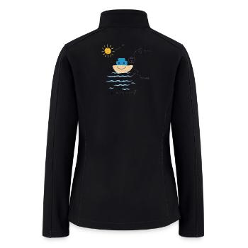 Happy Friendship Day - Cute Visual Pun - Women’s Soft Shell Jacket - black - Back