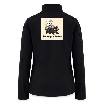 Revenge is Sweet Halloween Design - Women’s Soft Shell Jacket - black - Back