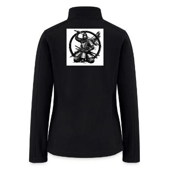 Circle Samurai Shadow Steel - Women’s Soft Shell Jacket - black - Back