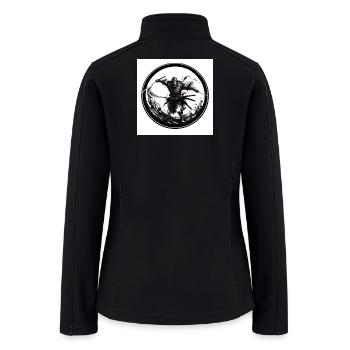 Inkbound Samurai Circle - Women’s Soft Shell Jacket - black - Back