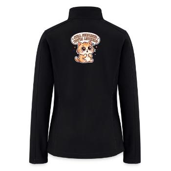 Kawaii Tabby: Still Surprised You're Listening - Women’s Soft Shell Jacket - black - Back