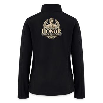 Honor Needs No Witness - Women’s Soft Shell Jacket - black - Back