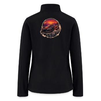  Hypercar Sunset - Women’s Soft Shell Jacket - black - Back