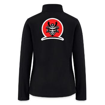 Samurai Warrior Mask - Women’s Soft Shell Jacket - black - Back